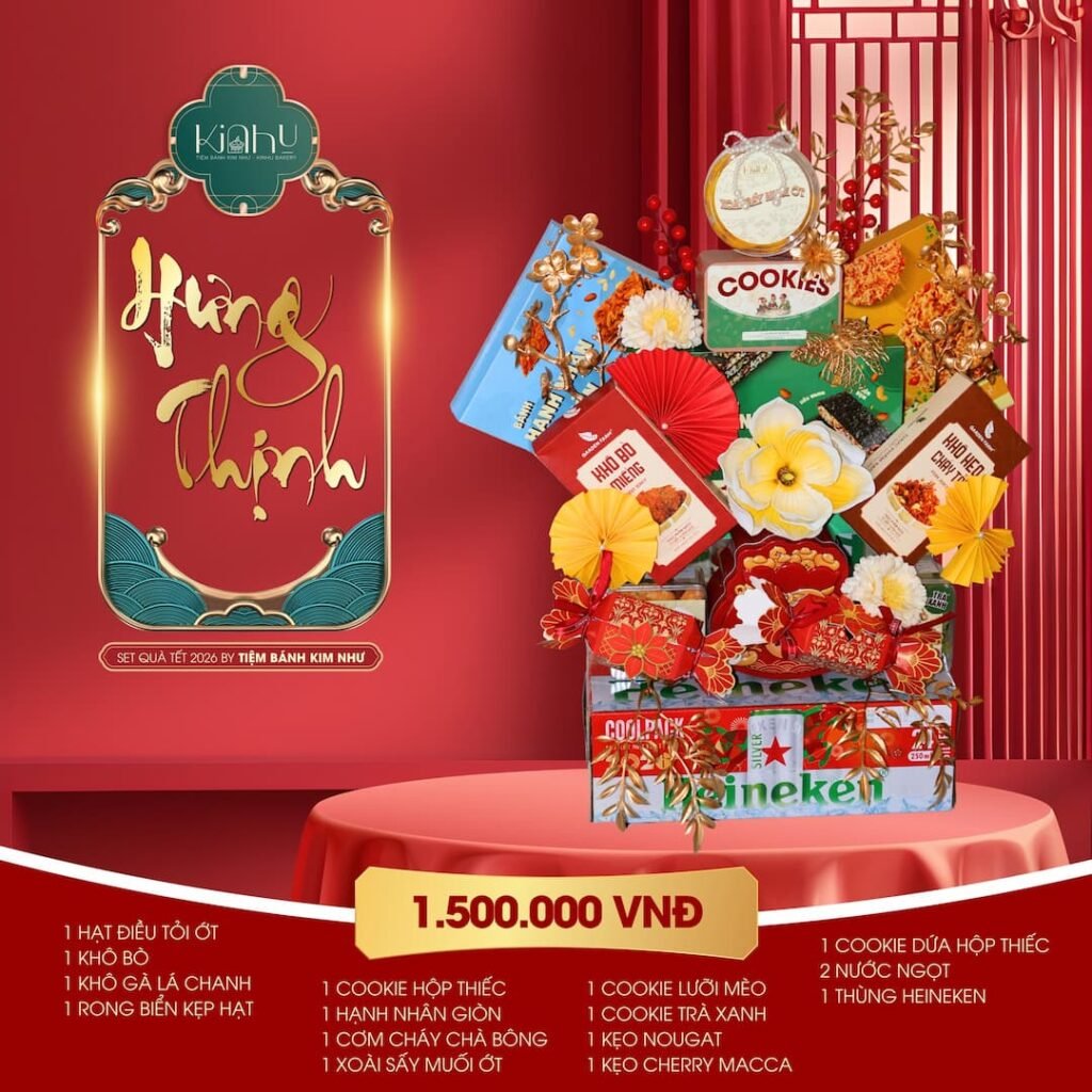 Giỏ quà cao cấp và hoành tráng từ bánh kẹo và thức uống có cồn