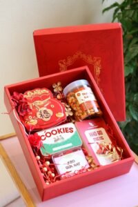 Hộp quà tết tone màu đỏ - Tây Ninh đẹp mắt