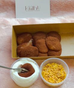 bánh mochi chấm kem sữa