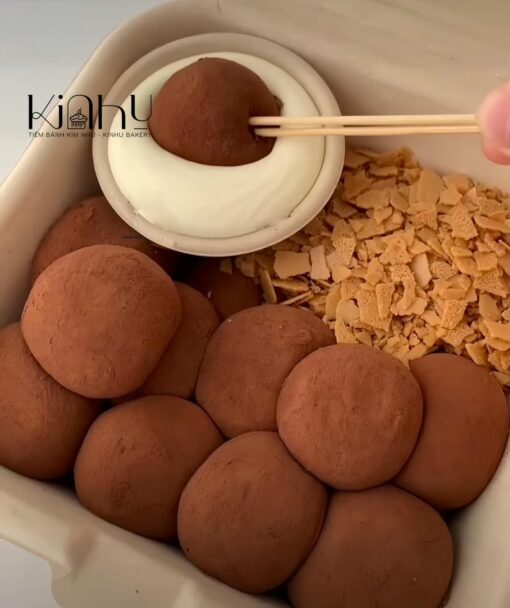 mochi chấm kem siêu ngon