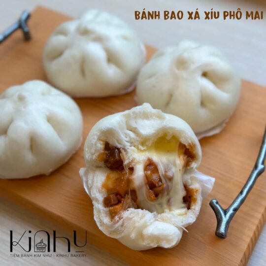 bánh bao xá xíu phô mai