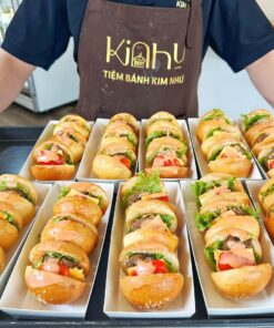 hamburger xiên que