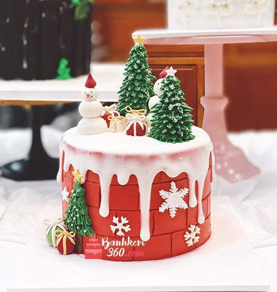 bánh kem noel tham khảo Tây Ninh