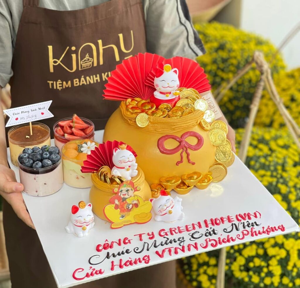 bánh kem túi vàng khai trương ở tây ninh