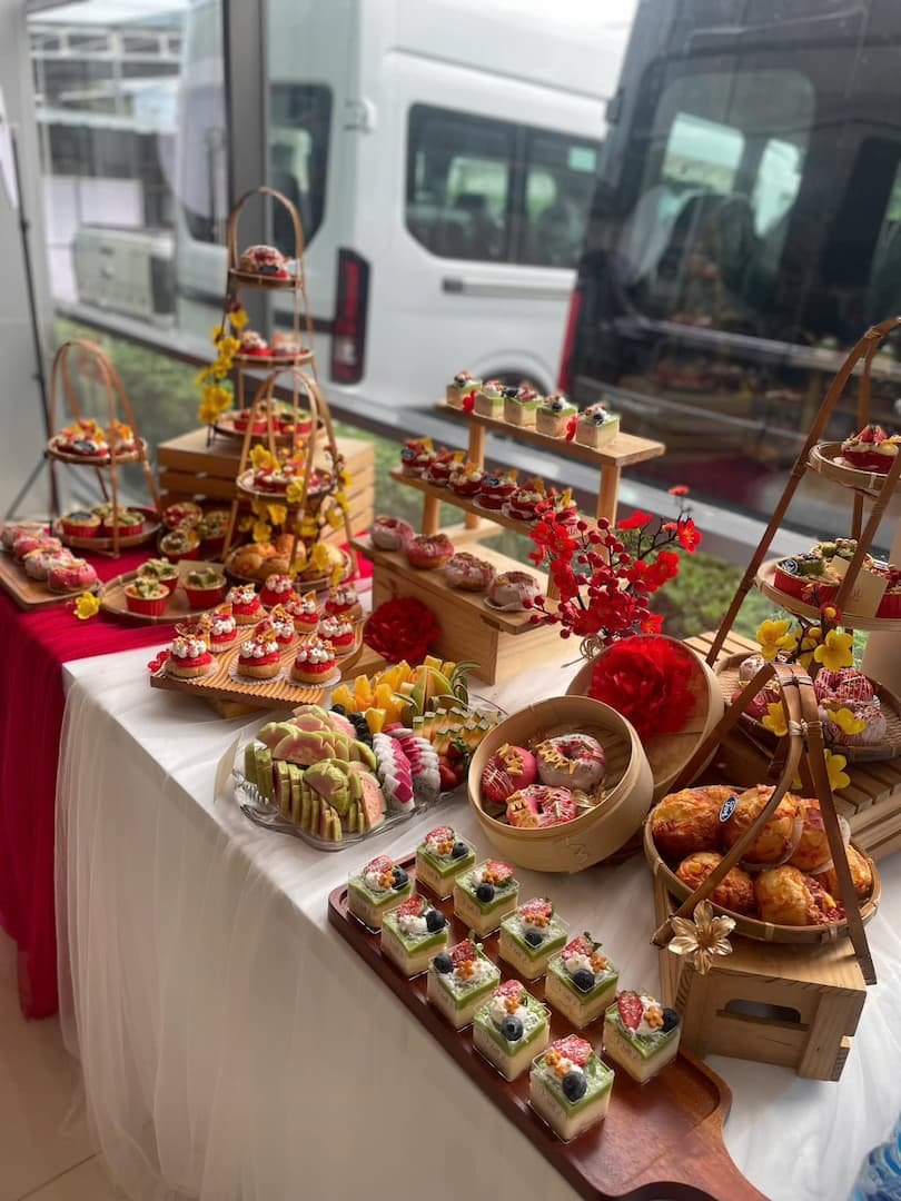 bánh decor teabreak tết