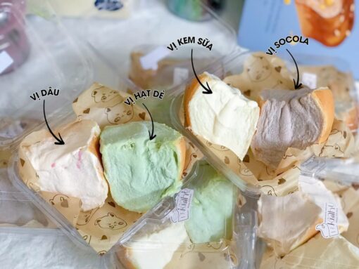 bánh mì kem mây siêu ngon