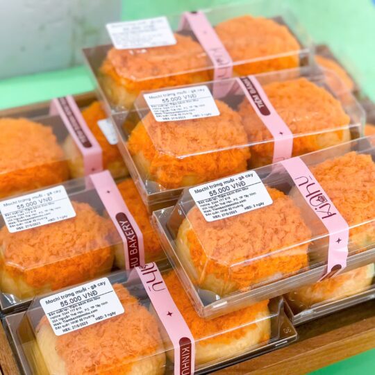 mochi trứng muối