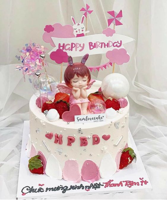 Bánh sinh nhật cho bé gái