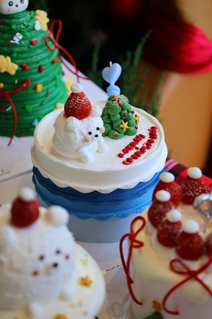 Bánh kem noel dễ thương