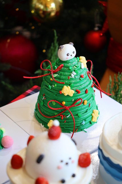 Bánh kem noel decor