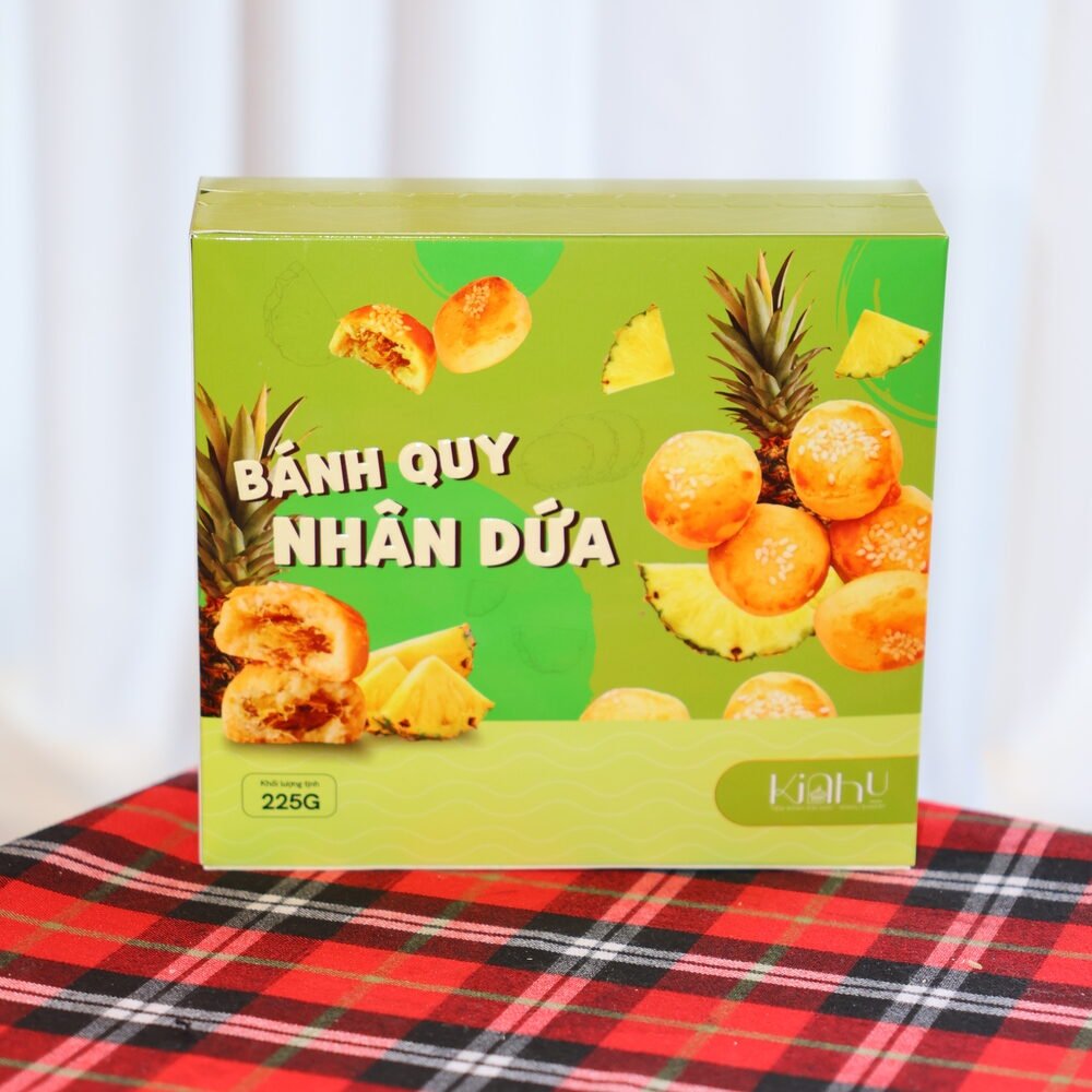 Bánh quy nhân dứa hộp mới