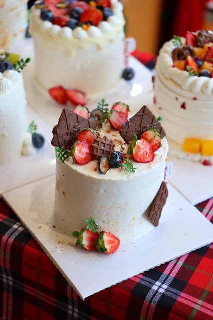 bánh kem bắp cute