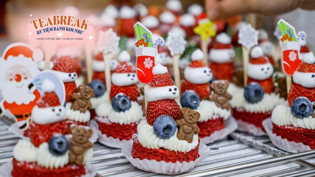 các loại bánh đẹp làm tiệc teabreak chủ đề noel, Tây Ninh