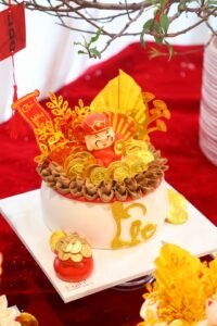 Bánh kem thần tài lộc