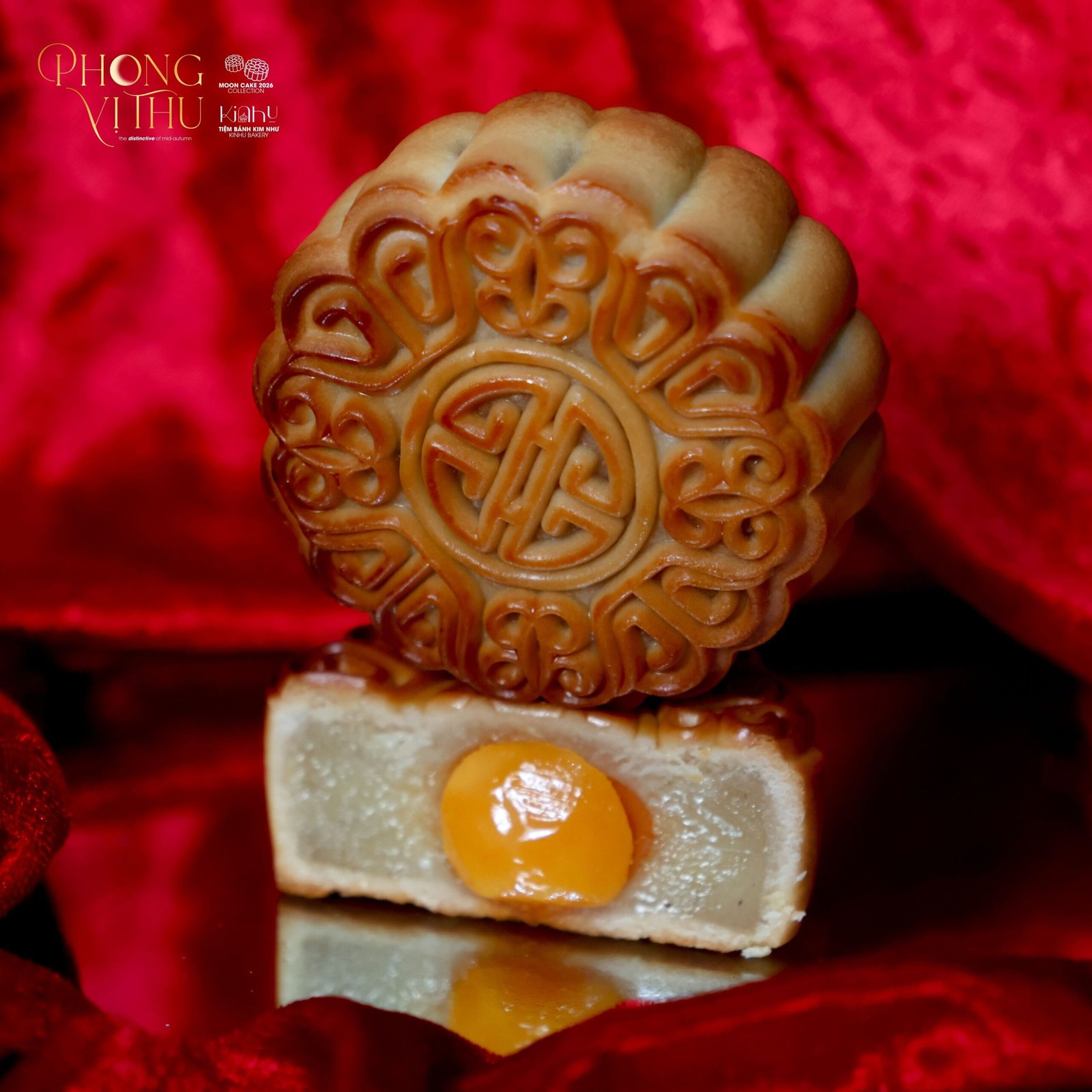 Bánh nướng hạt sen táo đỏ