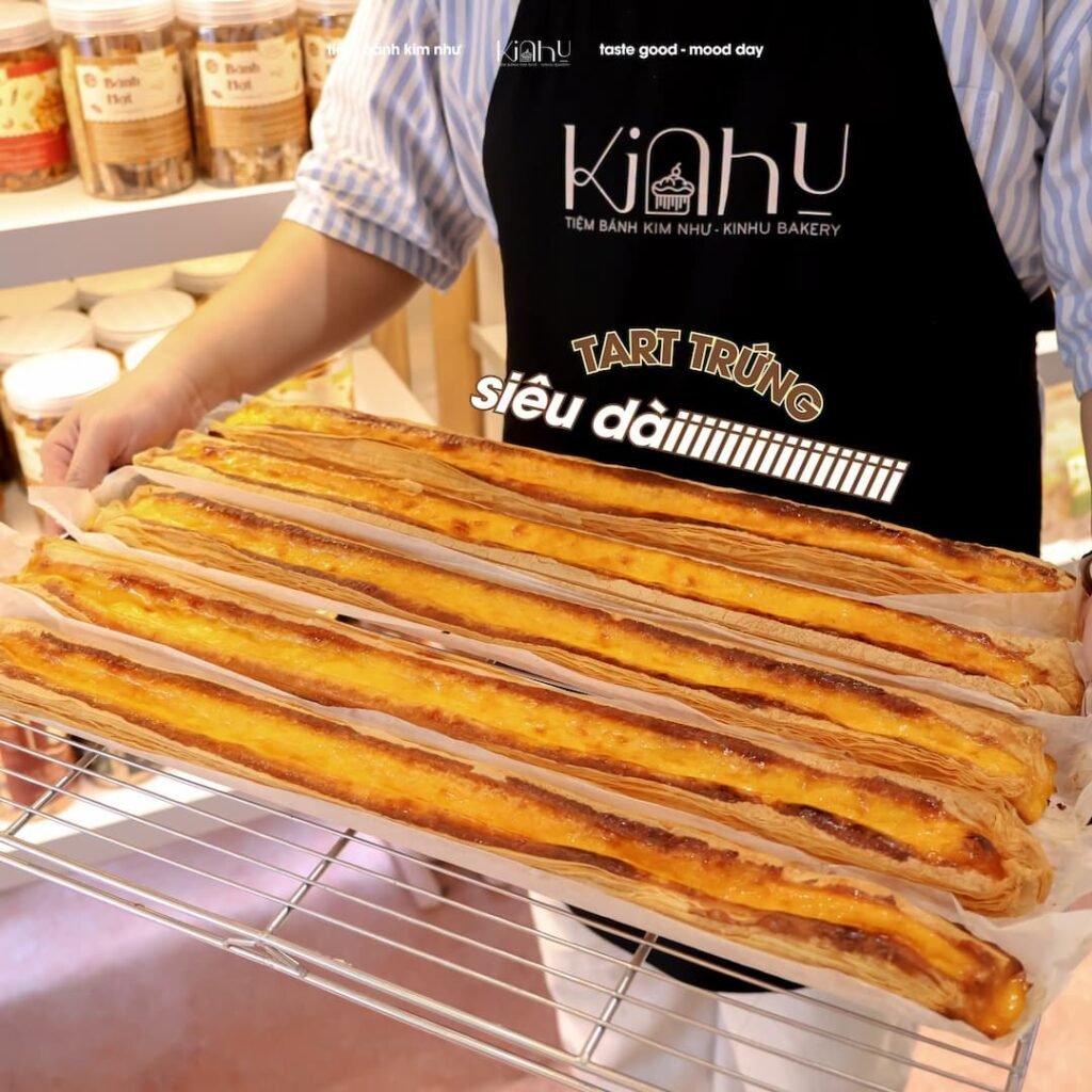 Tart trứng siêu dài