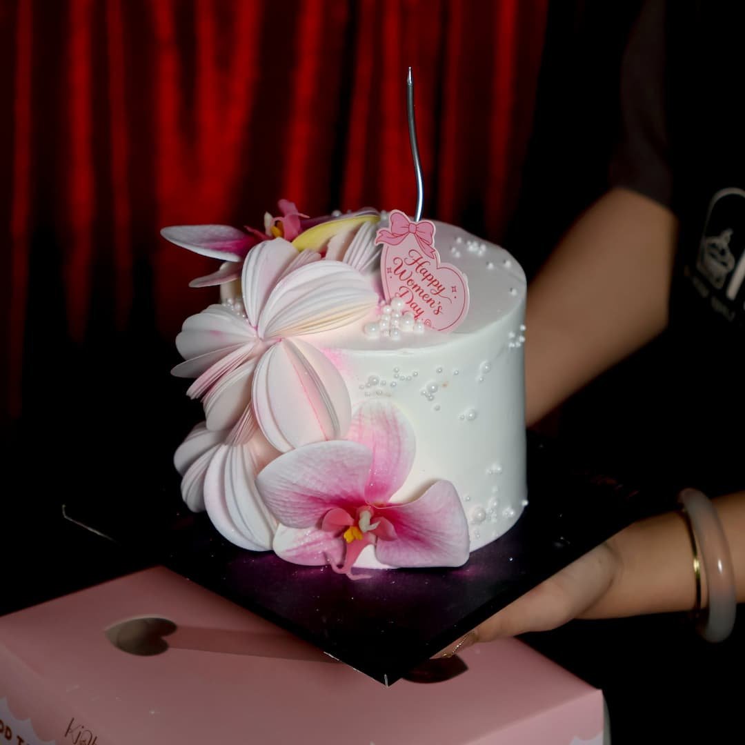 bánh kem giấy gạo 12cm 370k