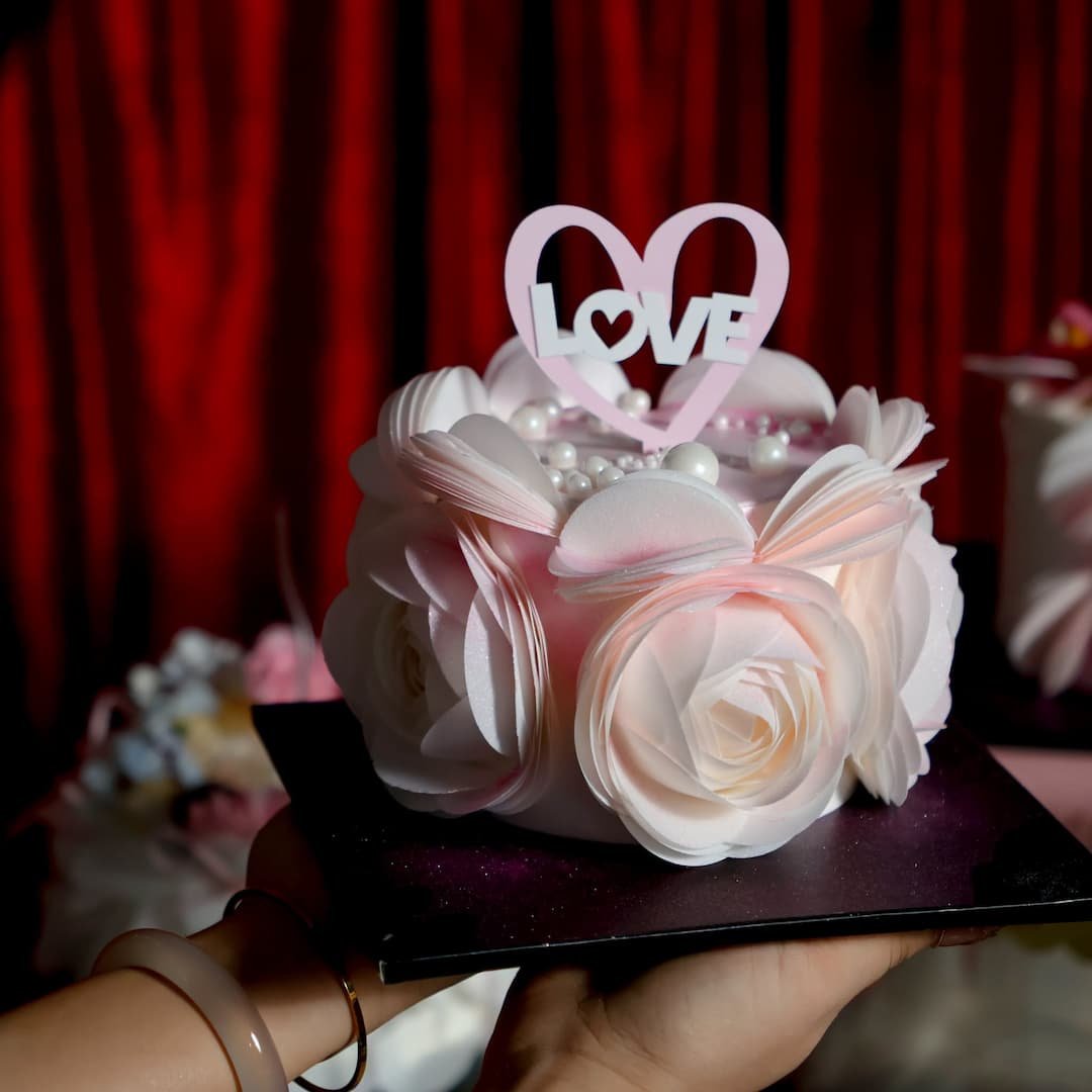 bánh kem giấy gạo 12cm 420k
