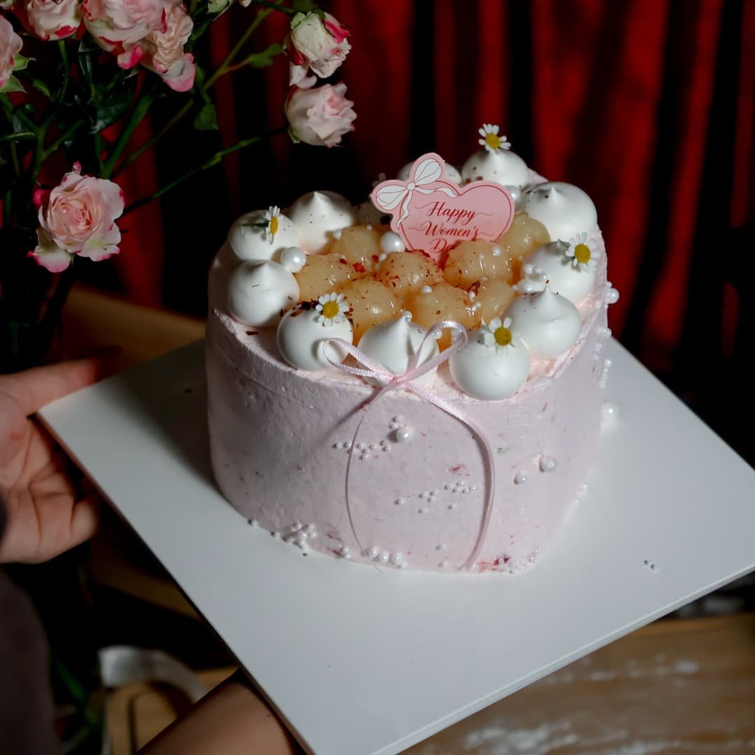 bánh kem trà xanh dâu tây 16cm 330k