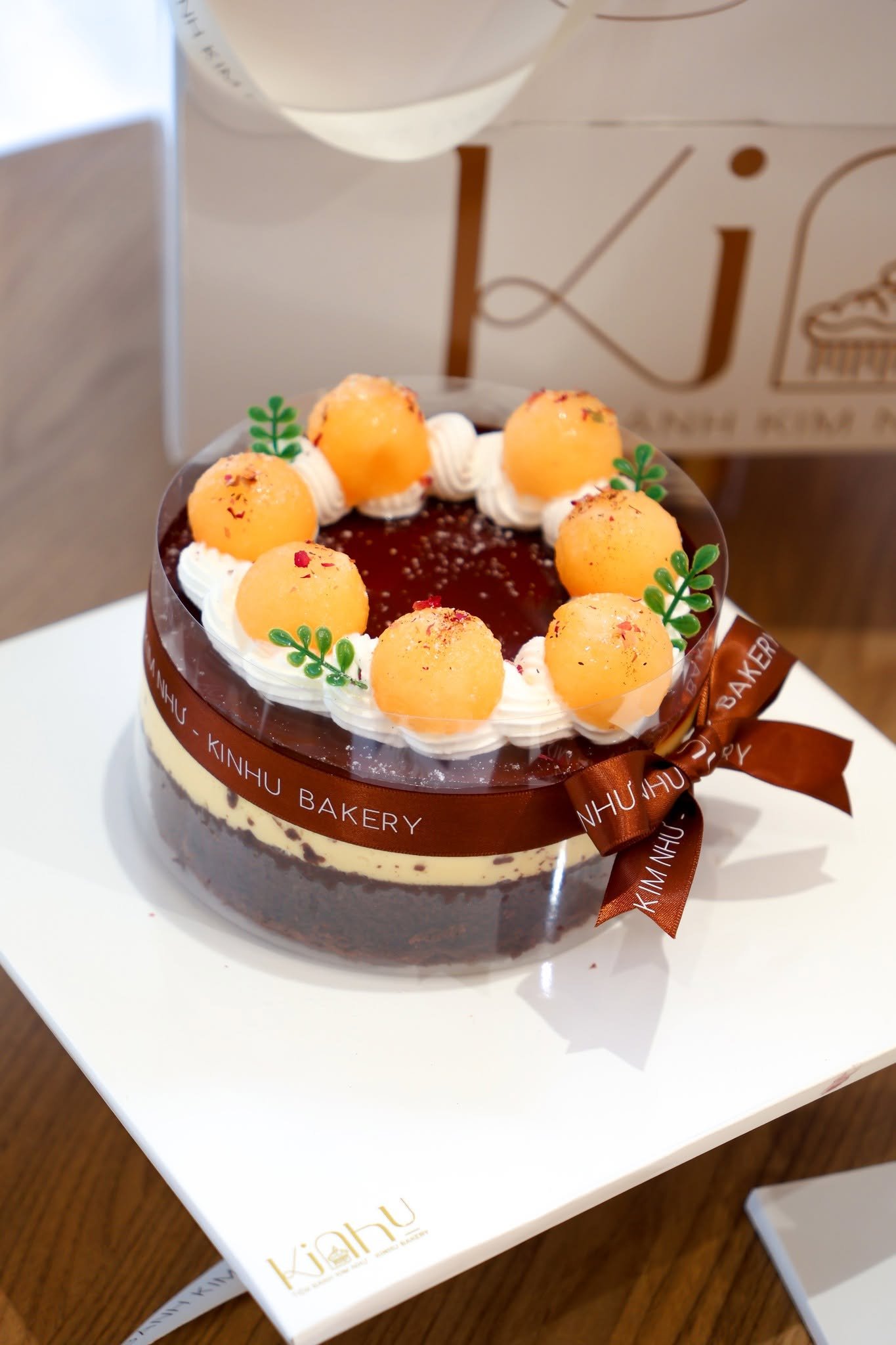 flan gato dưa lưới tròn